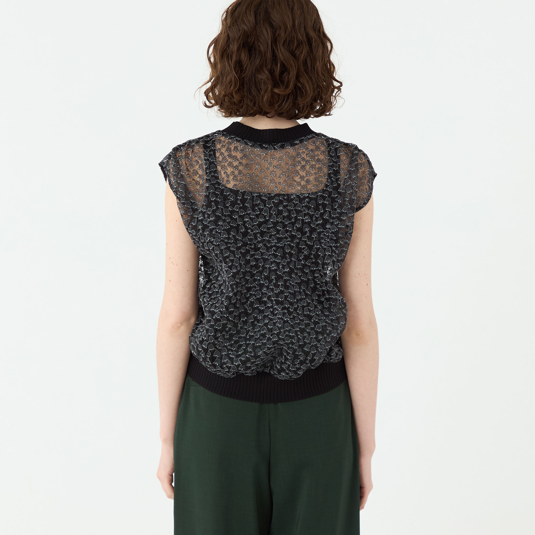 Ballsey 【Ballsey】チュールエンブロイダリー レースフレンチ