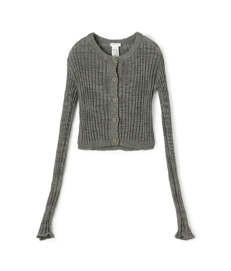 Acne Studios FN-WN-KNIT000585 シアーリブカーディガン