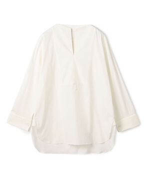 ストレッチタイプライター ブザムロングブラウス