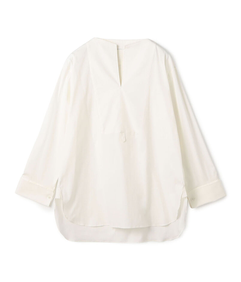 ストレッチタイプライター ブザムロングブラウス