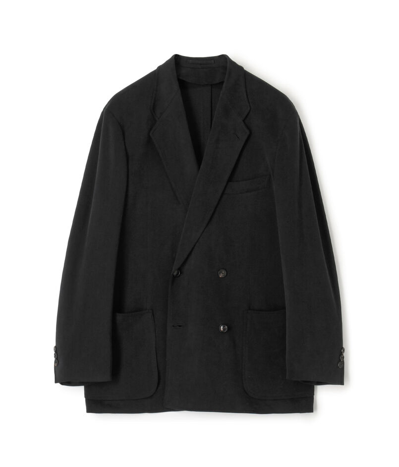 キュプラナイロンポリウレタン ダブルブレステッド4Bジャケット STAFF JERSEY