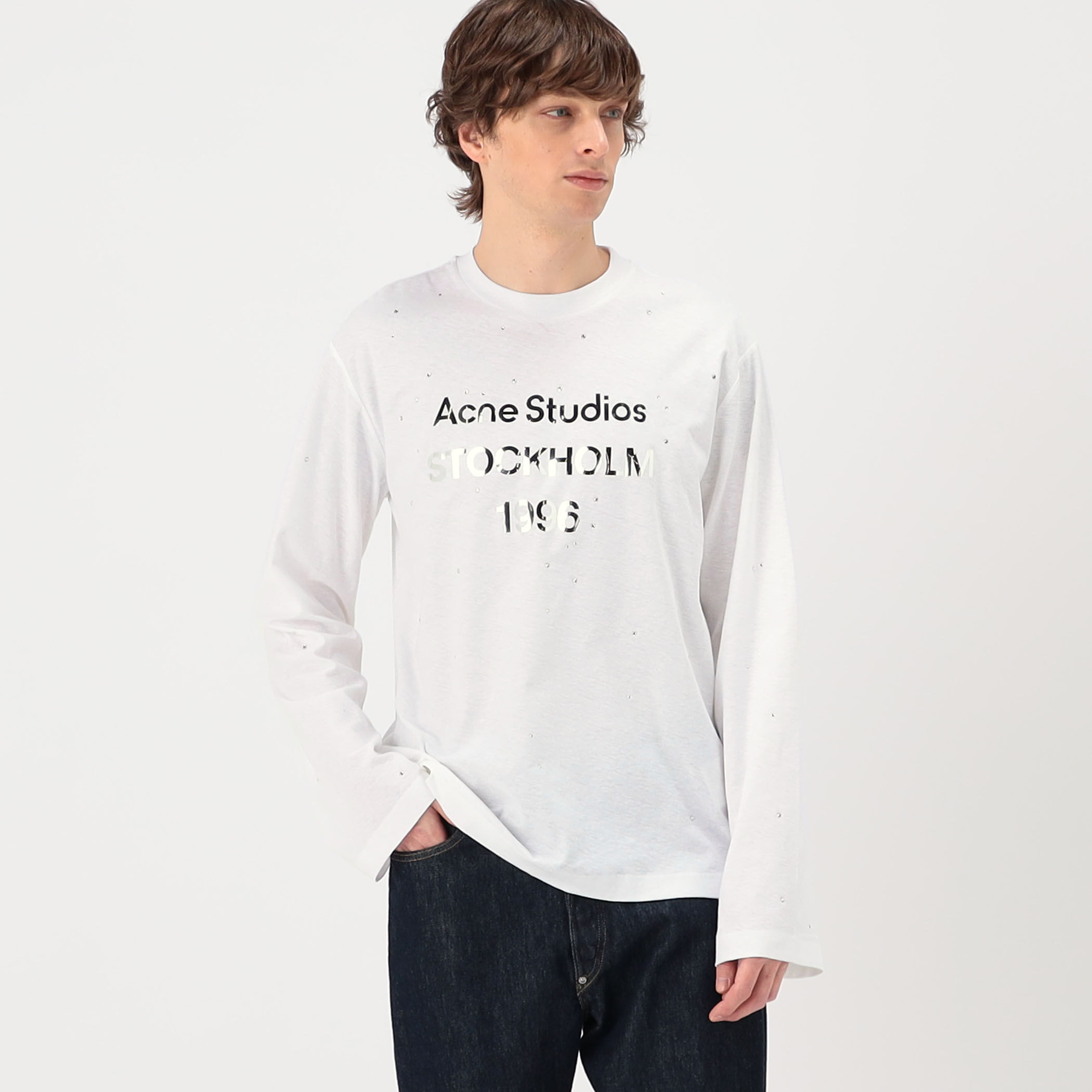 Acne Studios ラインストーン ロゴTシャツ｜トゥモローランド 公式サイト
