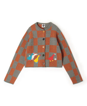 YANYAN CHECK CARDIGAN チェックカーディガン