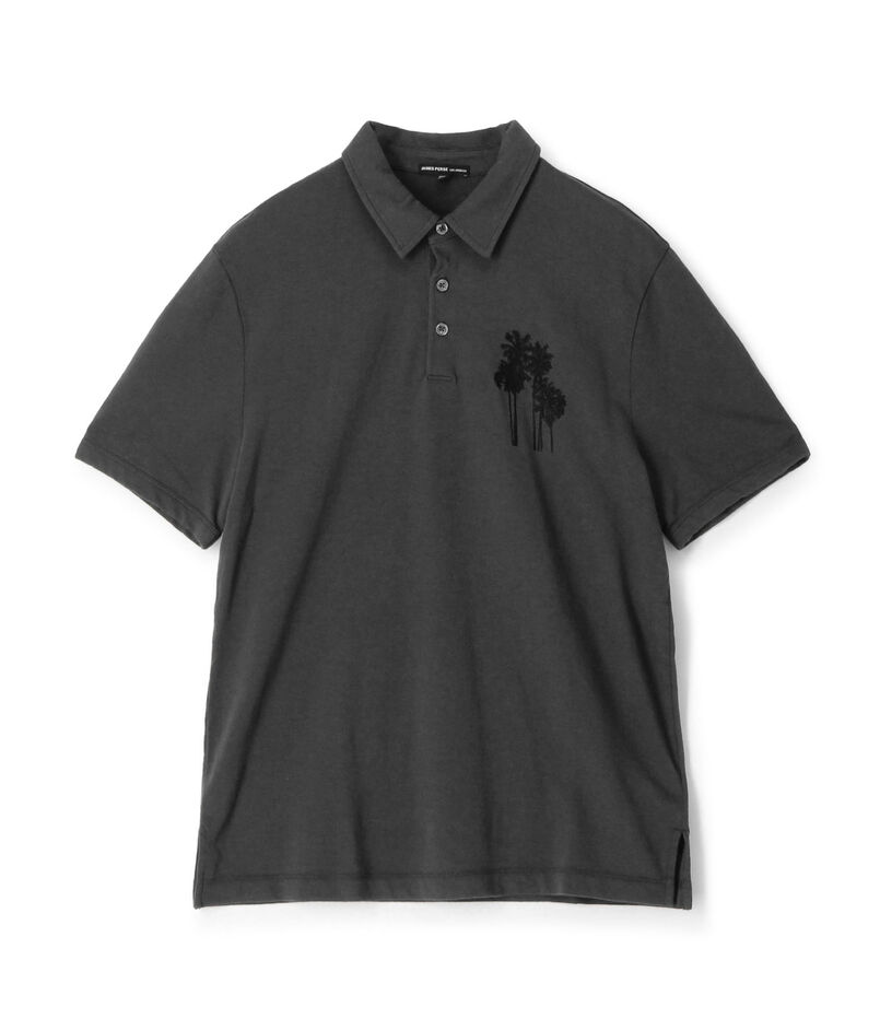 フレンチテリー パルムツリーエンブロイダリー ポロシャツ MLWF3686PB