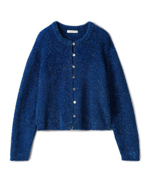 ルレックスシェニール クルーネックカーディガン