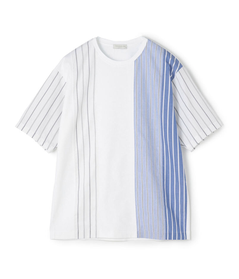 コットン ストライプ デザインTシャツ｜トゥモローランド 公式通販