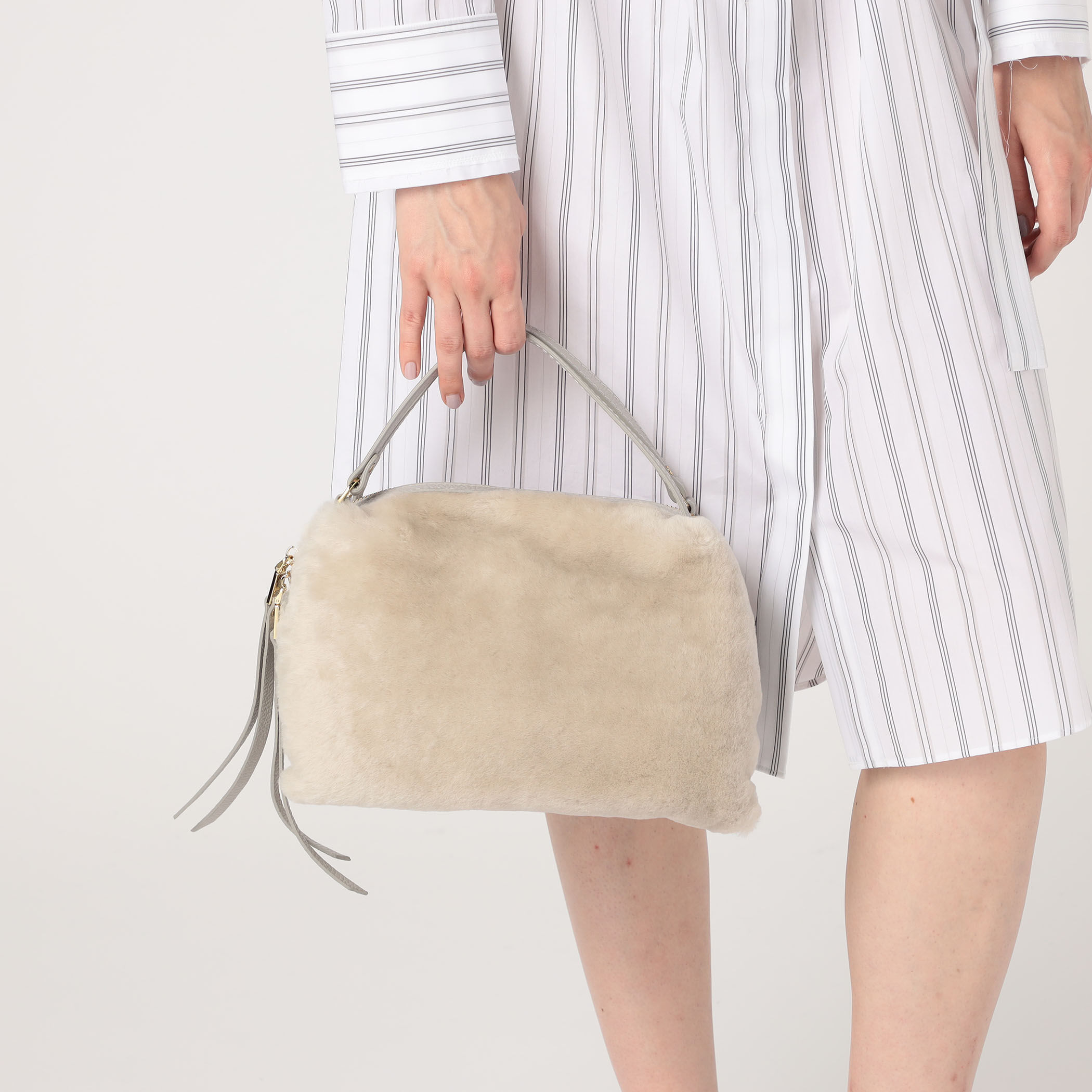 RIPANI RONDINE L ムートンコンビ ショルダーバッグ｜トゥモローランド