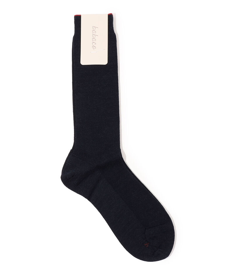 babaco Wool Fine Ribbed Socks