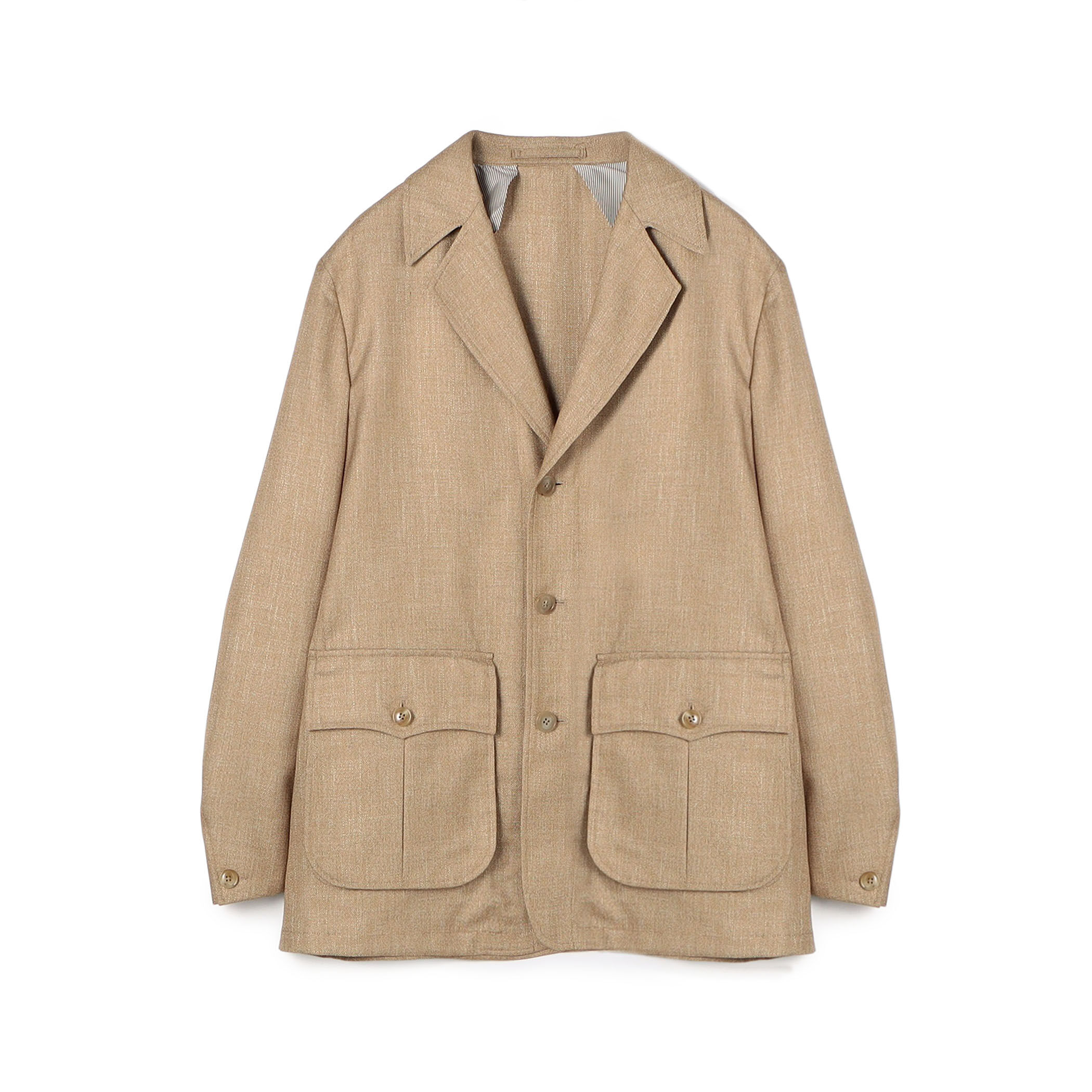 バンブーシルクコットン サファリジャケット HAVANA DORMEUIL