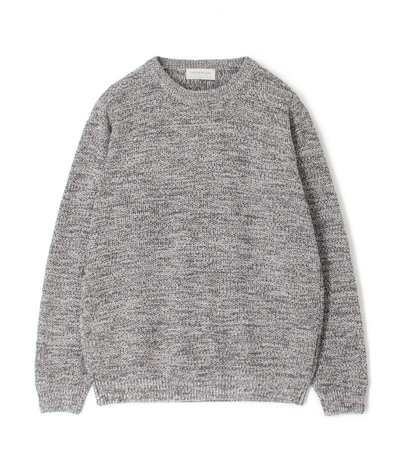 ■TOMORROWLAND tricot ギマコットンリネン クルーネックプルオーバー