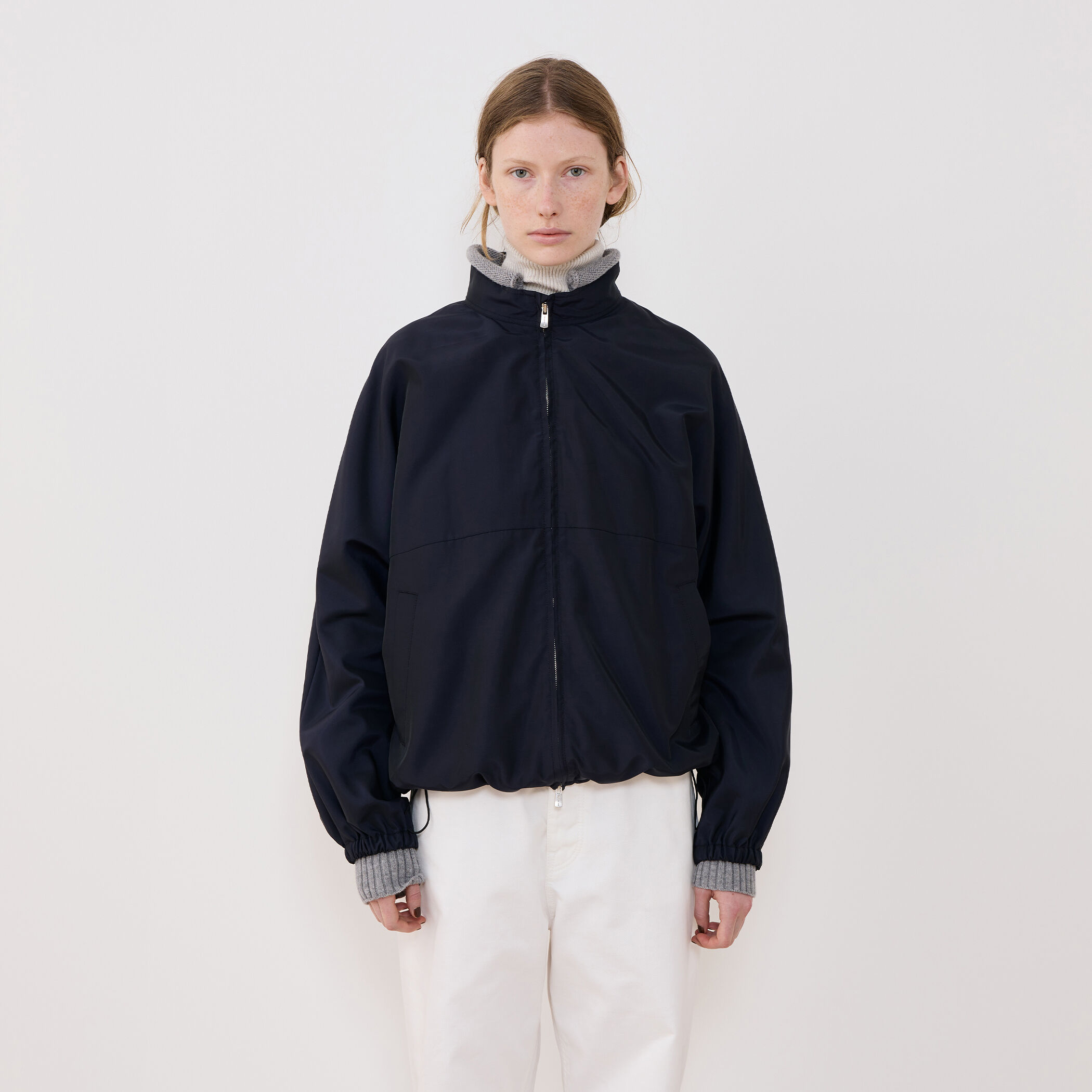 ナイロンシルクタフタ トラックジャケット｜トゥモローランド 公式通販