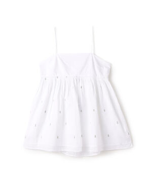 【別注】ne Quittez pas BLACK POPLIN ORGANZE キャミソールトップス