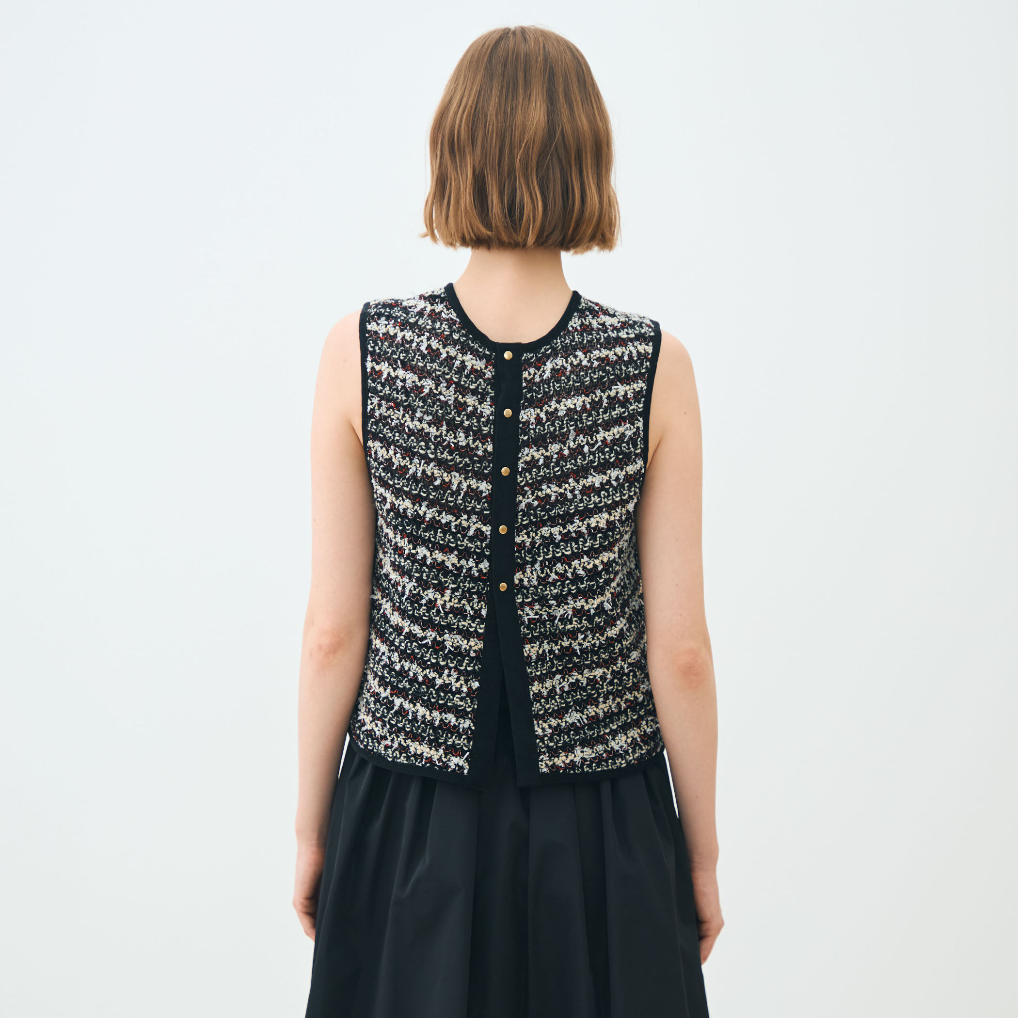 定価以下　2025AW ファンシートリコット フロンタブルジレ 2025AW ファンシートリコット フロンタブルジレ