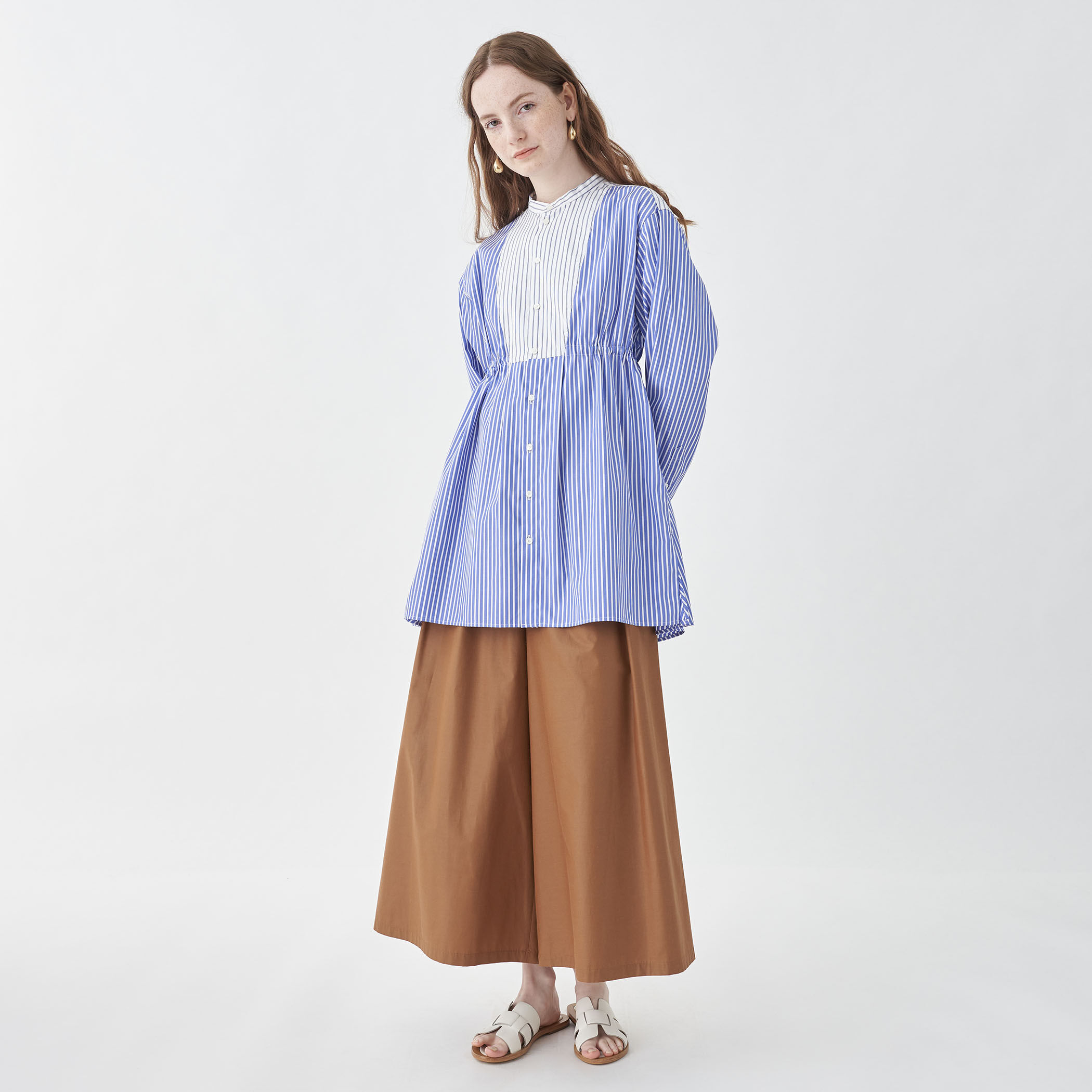 パッチワークシャーティング チュニックシャツ｜トゥモローランド 公式通販