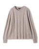 カシミヤケーブル クルーネックプルオーバー WLTC3902