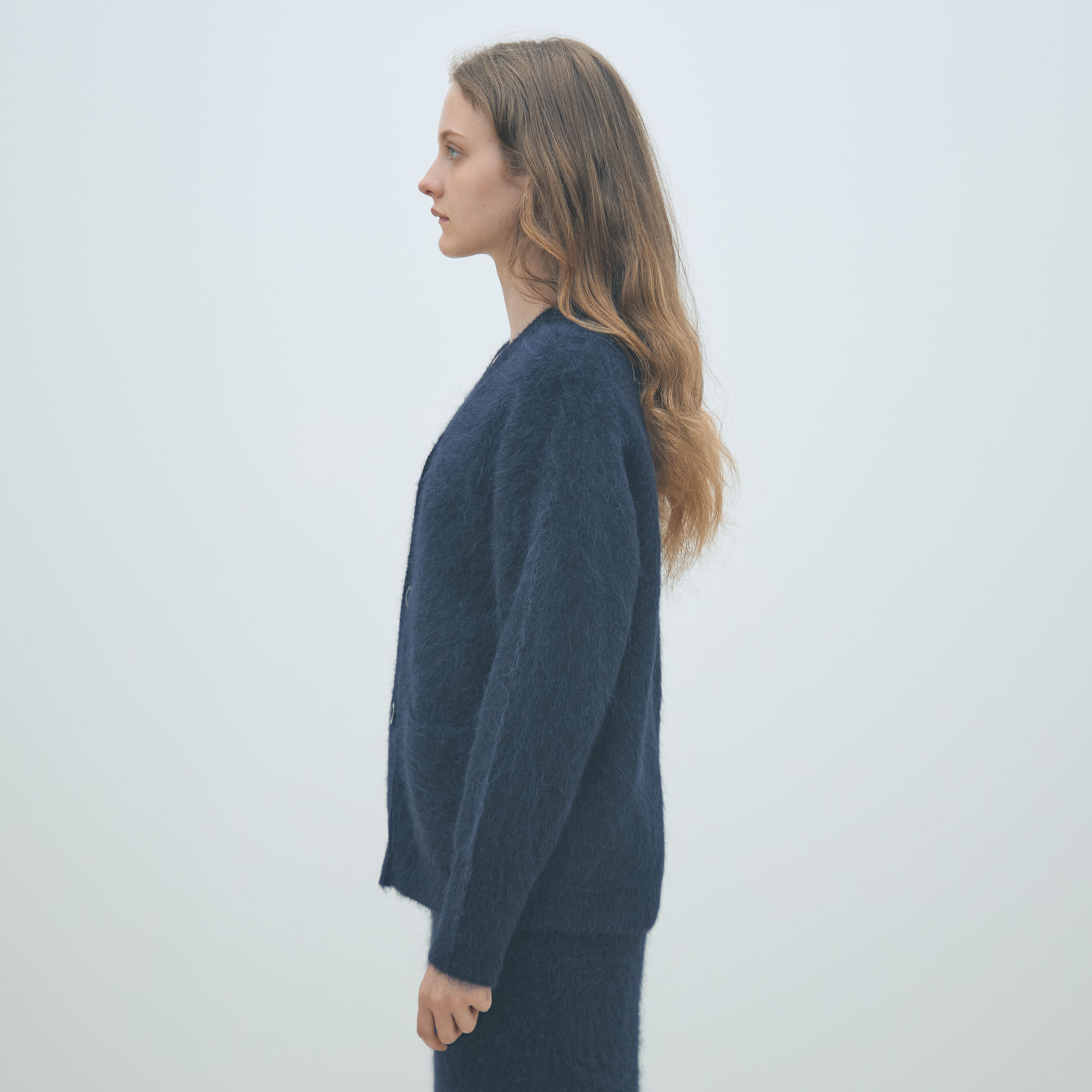 シャギーアルパカ Vネックカーディガン｜トゥモローランド 公式通販