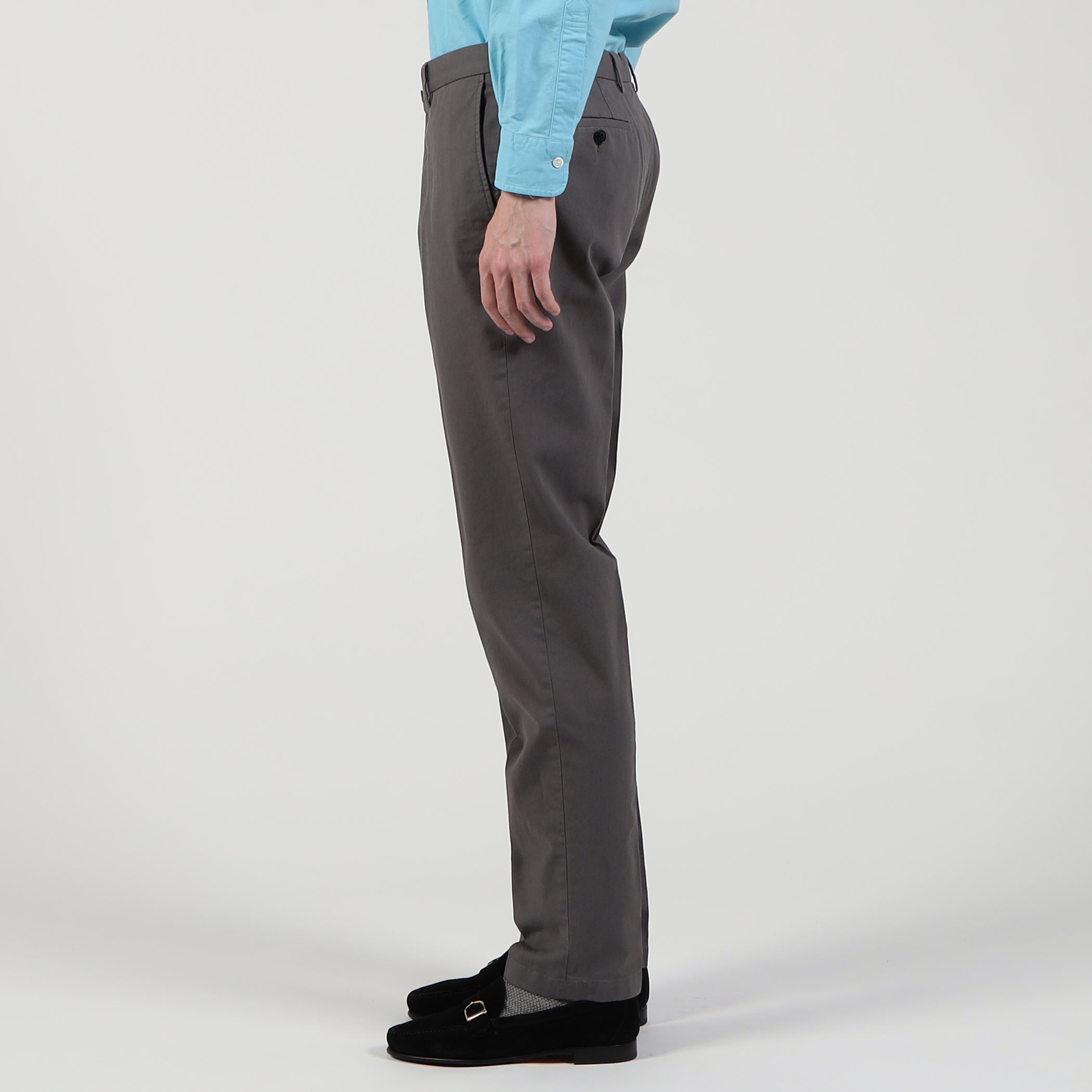 ストレッチオックスフォード スリムストレートパンツ ストレッチオックスフォード スリムストレートパンツ