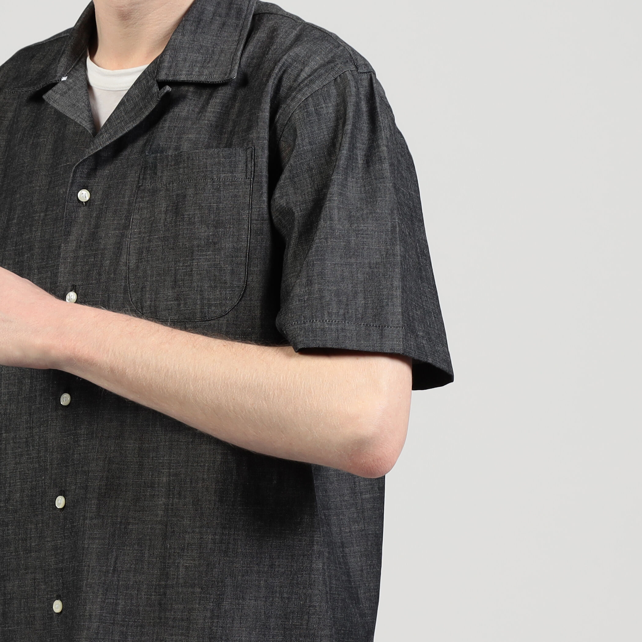 CORONA MASTERPIECE別注 EVERWEAR シャンブレー シャツ CORONA コットンシャンブレーシャツ Mサイズの通販 by りんご