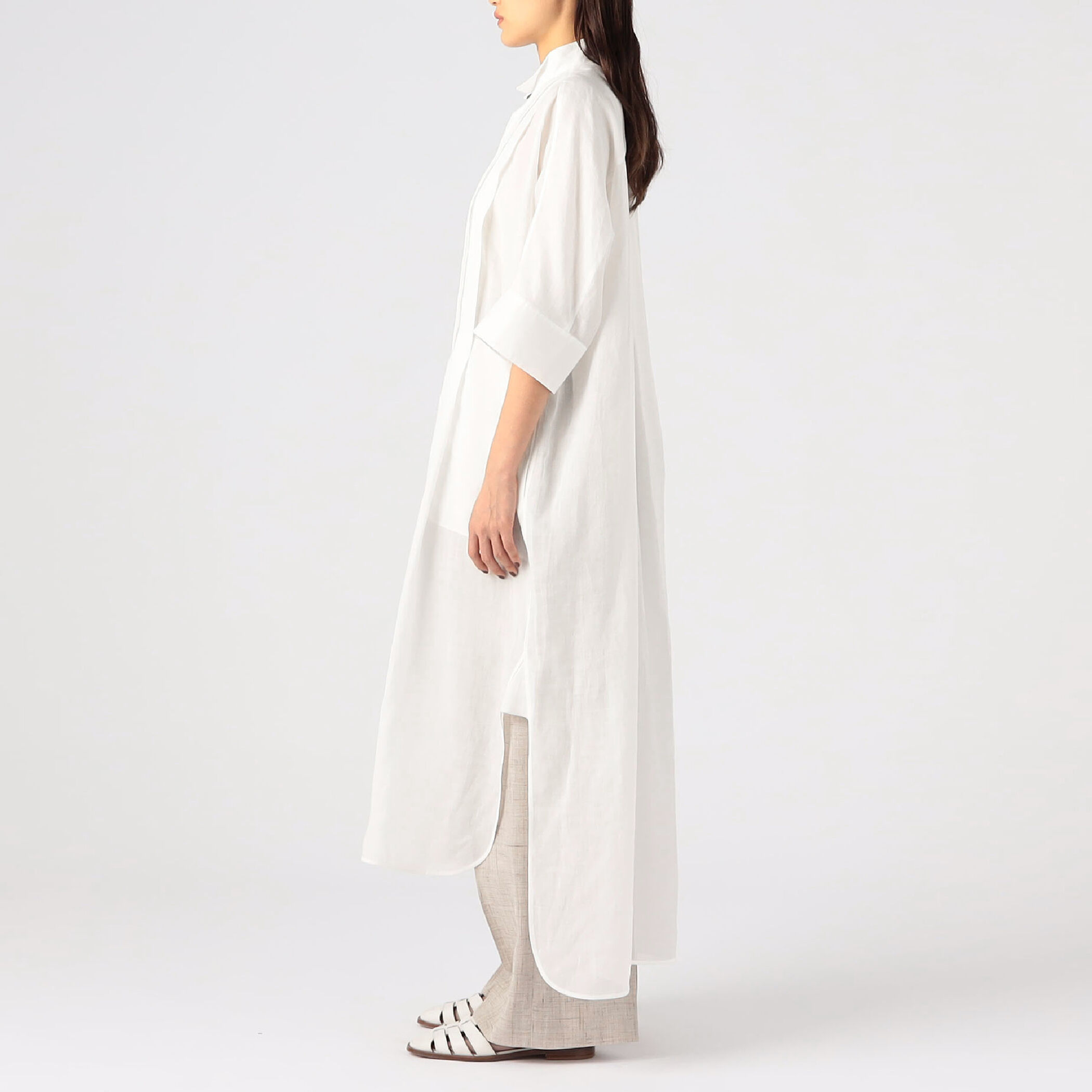 TOMORROWLAND .B ロイヤルラミー ロングシャツ｜トゥモローランド 公式通販