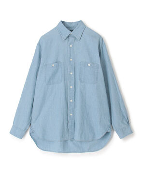 コットンダンガリー ダブルポケットシャツ CANCLINI