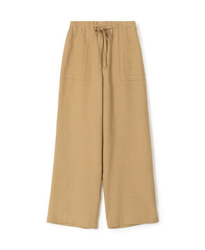 リブコンビフレンチリネン ワイドイージーパンツ