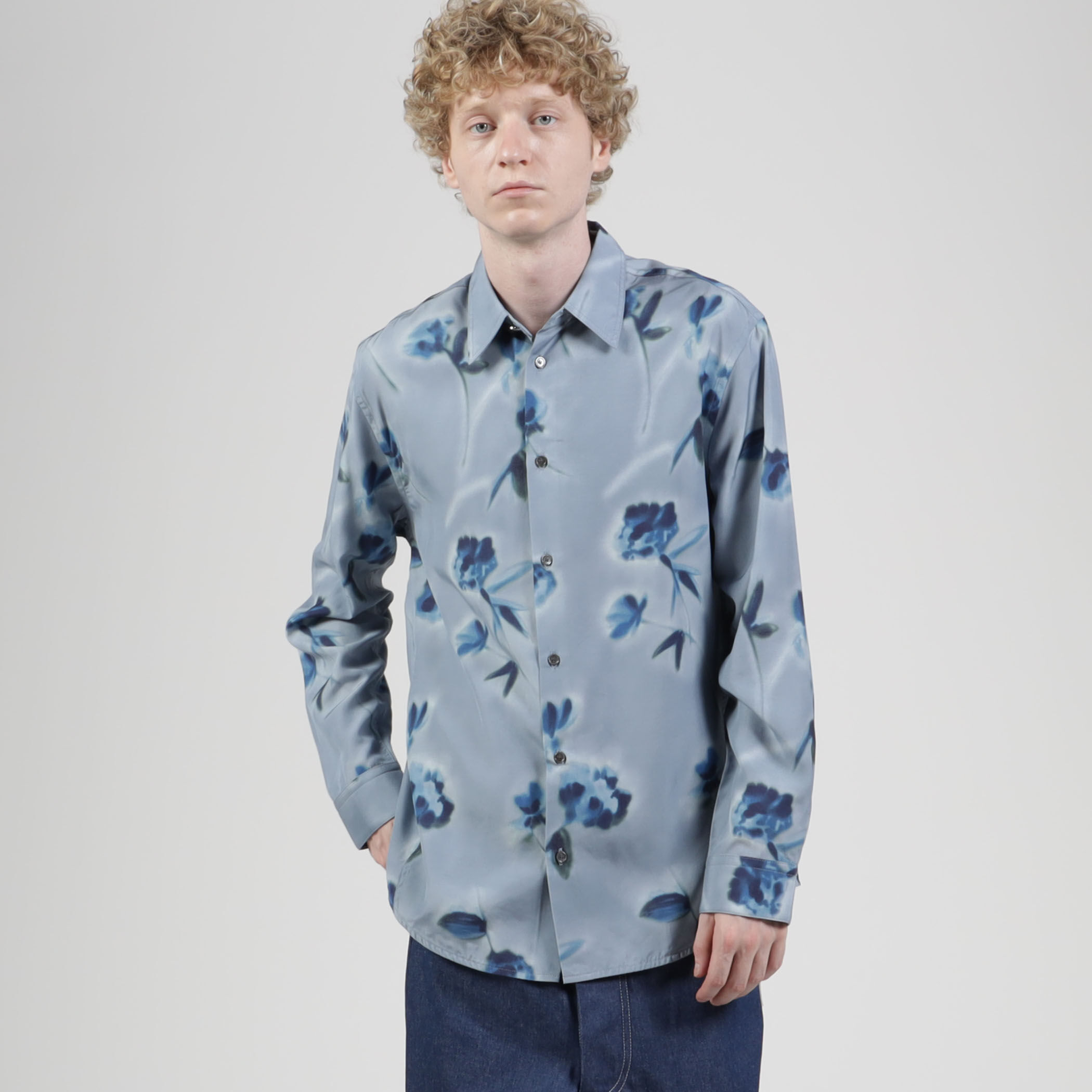 OAMC フラワーシャツS LBJ着用