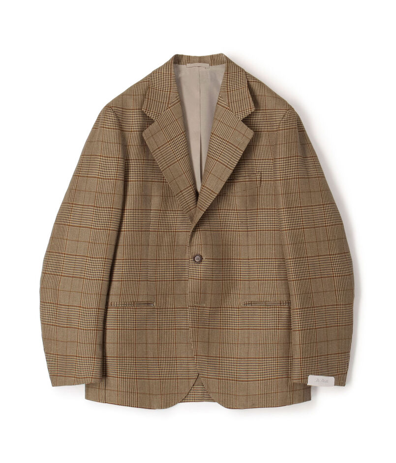 【別注】De Petrillo CUMA ウールリネン シングルブレステッド3Bジャケット