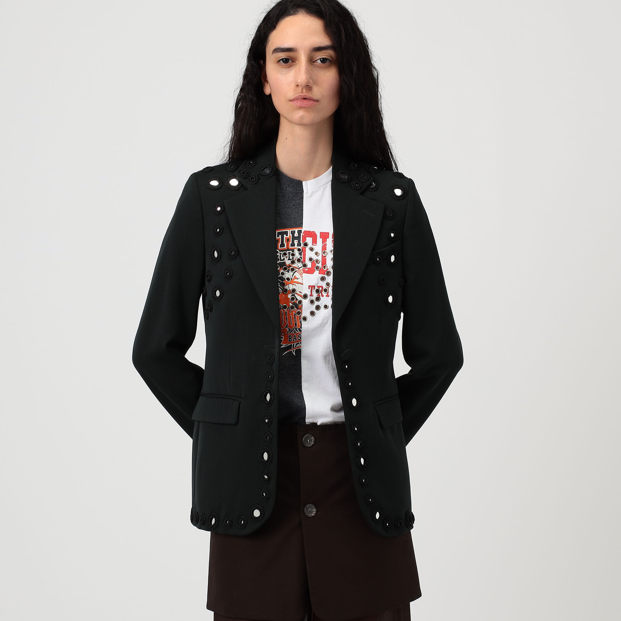 美品　24ss wales bonner Coda　シャツ　ジャケット　紺 ADIDAS X Wales Bonner Relaxed Fit Recylced Polyester Stretch