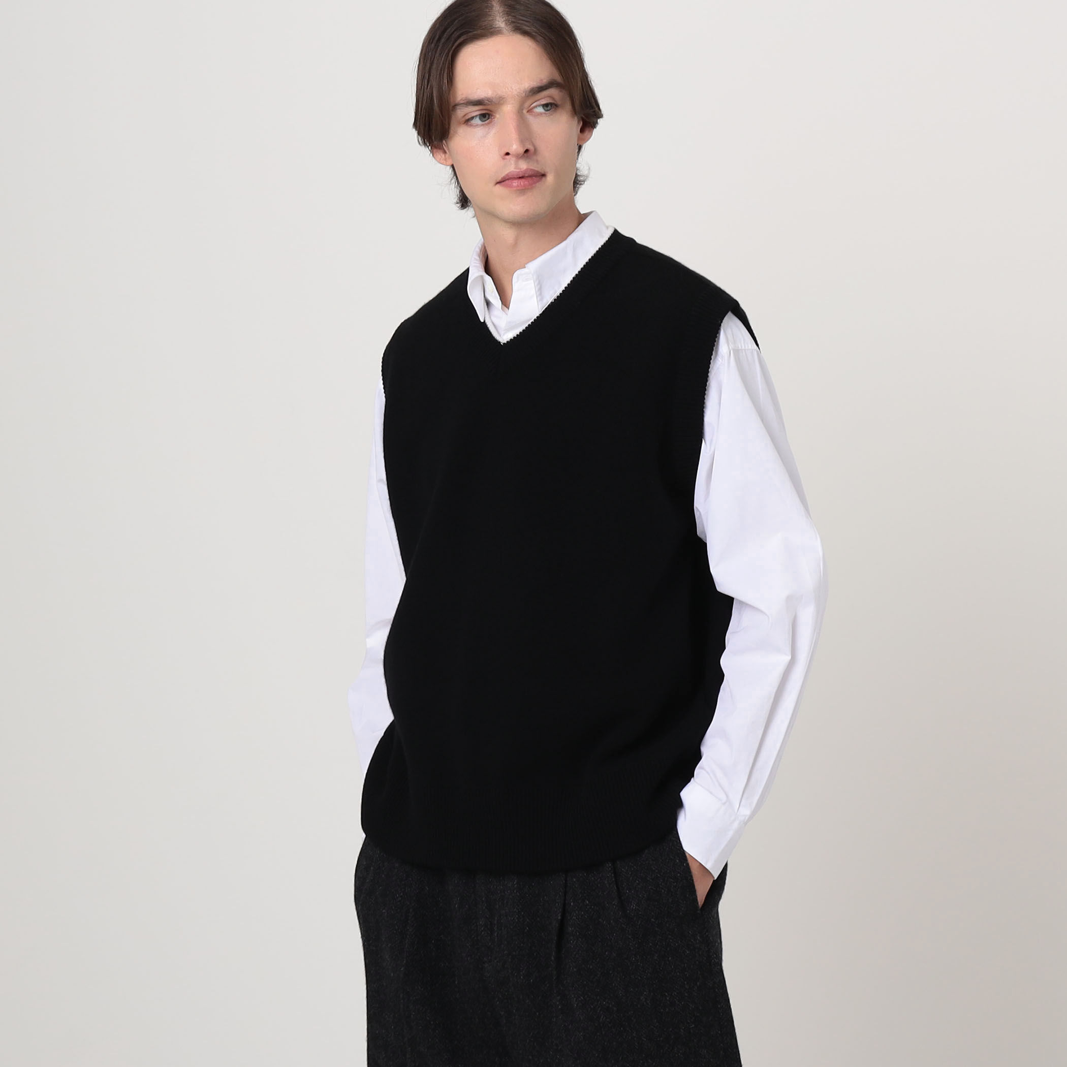 別注】THE RERACS × Edition V NECK VEST ニットベスト