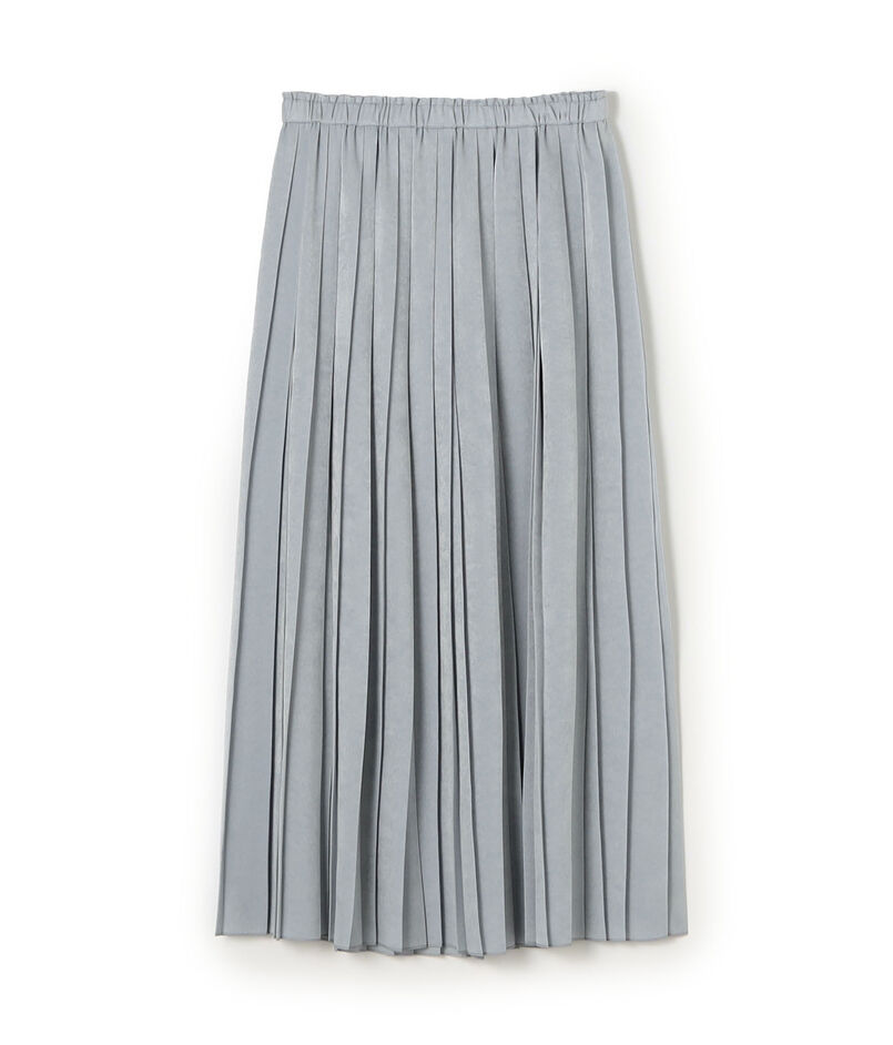 スエードサテン プリーツスカート