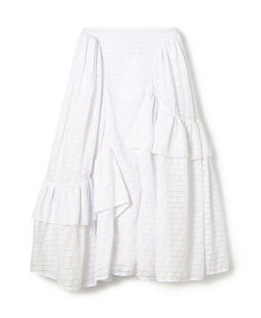 CECILIE BAHNSEN アシンメトリー ラッフルスカート