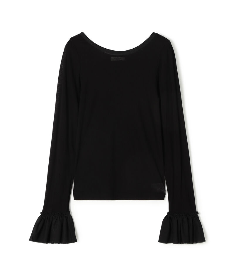 シアージャージーコンビ ラウンドネックプルオーバー