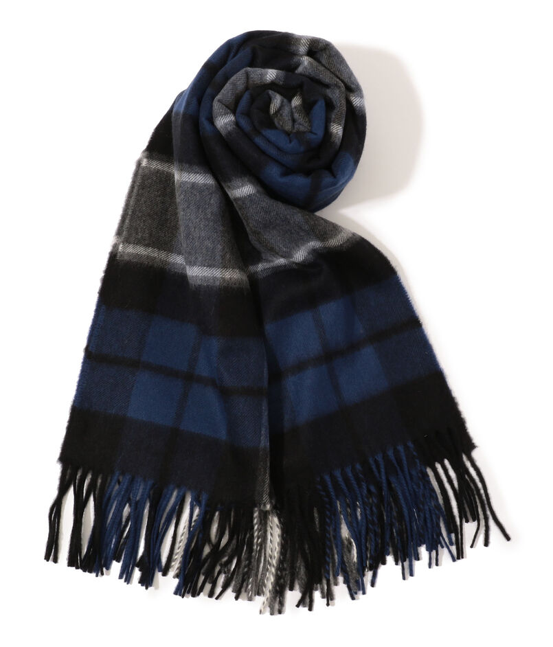 Johnstons of Elgin カシミヤチェックストール