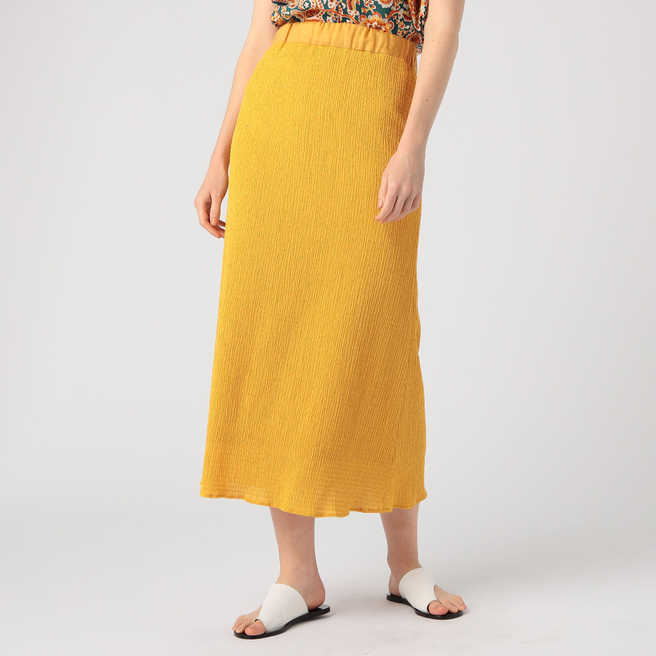 ポリエステルコットン Aラインロングスカート｜トゥモローランド 公式通販