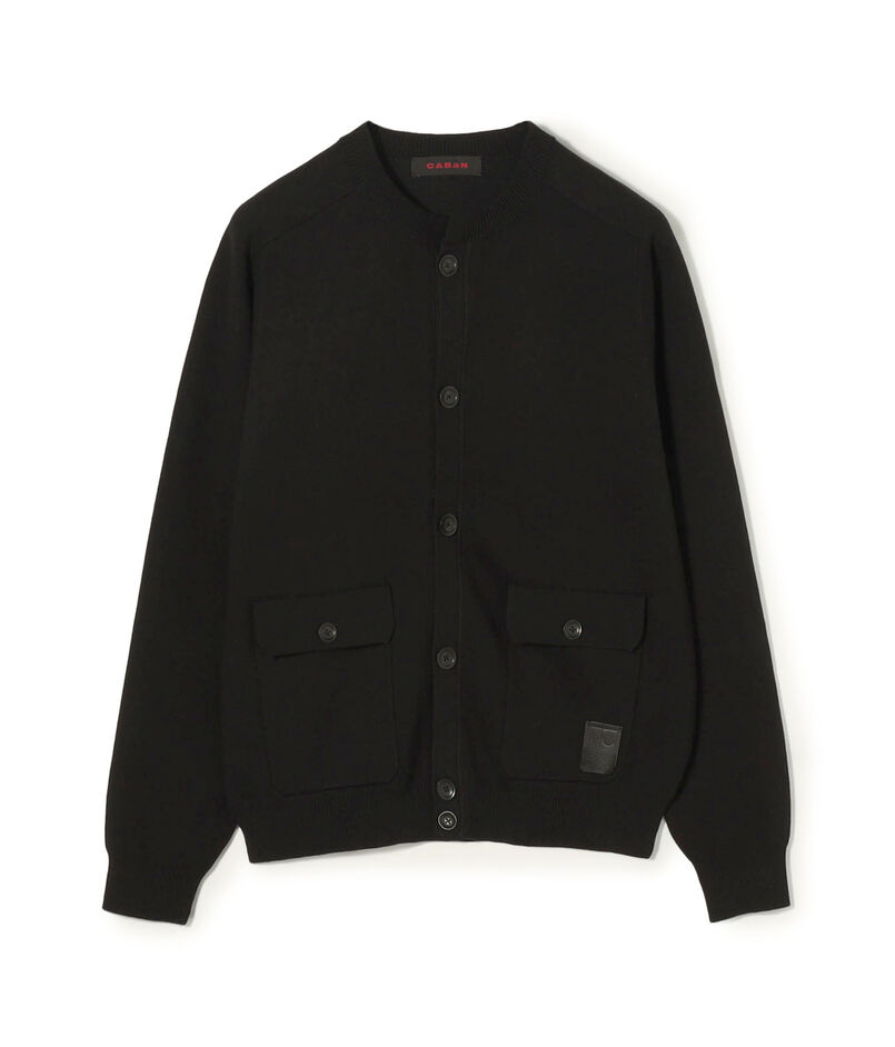 コットンカシミヤ フラップポケットニットブルゾン