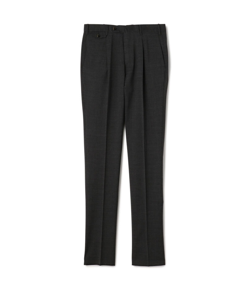 PT TORINO Gentleman Fit ポリエステルウール 1プリーツ スリムスラックス
