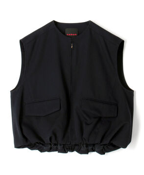 ウールギャバジン バルーンジレ