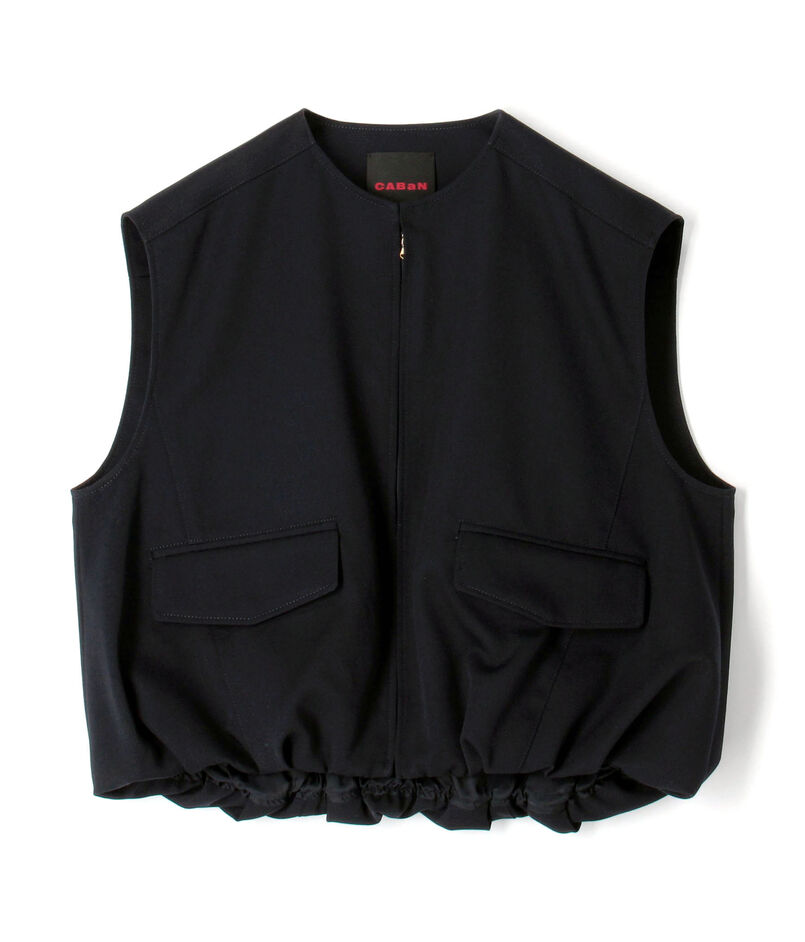 ウールギャバジン バルーンジレ