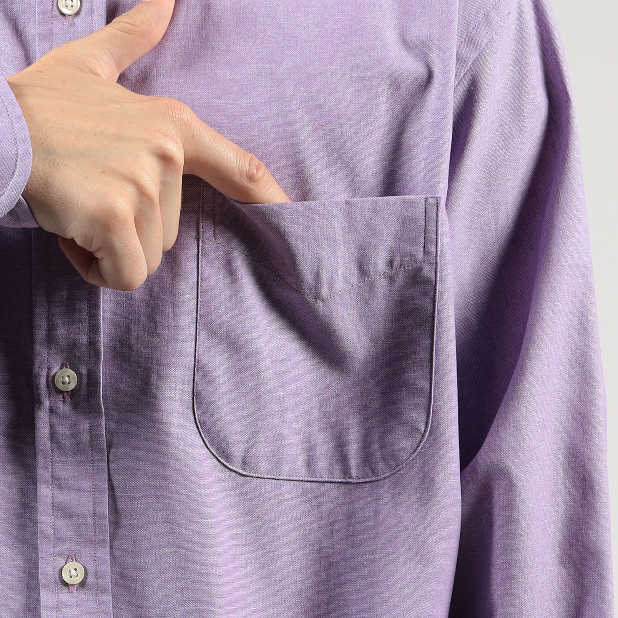 L'ESSAGE 別注 Individualized shirts シャツ 別注】INDIVIDUALIZED SHIRTS コットン ボタンダウンシャツ