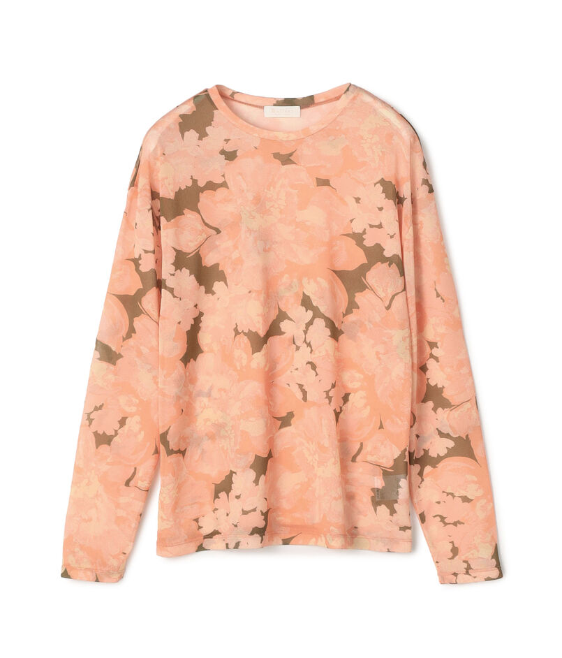 ピオニープリント ロングスリーブプルオーバー