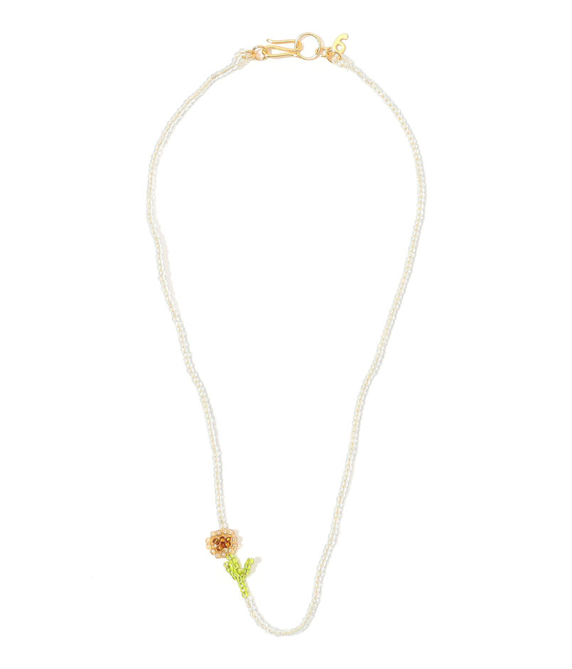 Pura Utz Mini Brown Flor ネックレス