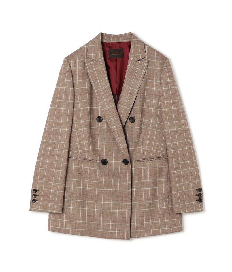 バーガンディウィンドウ ダブルブレストジャケット