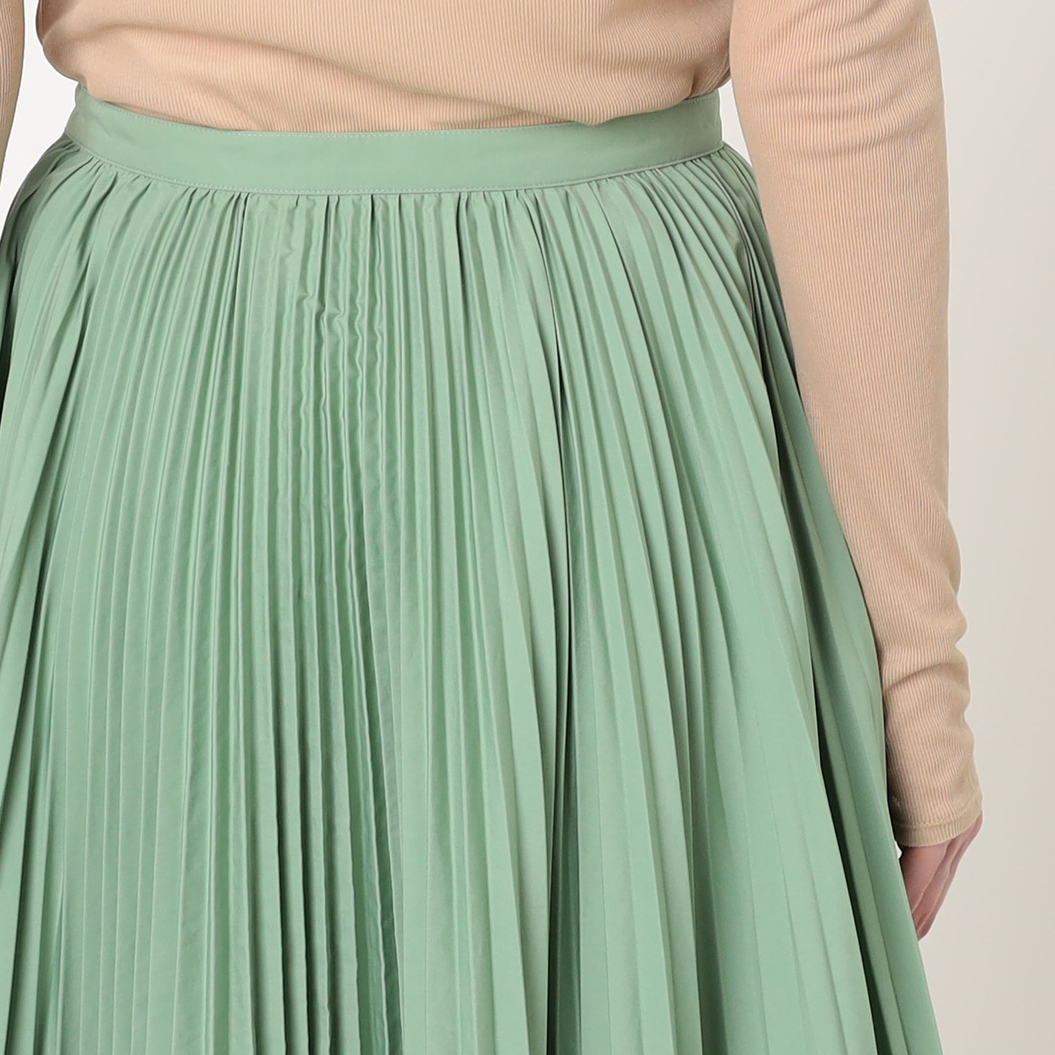 PLAN C PLEATED LONG SKIRT アシンメトリー プリーツスカート