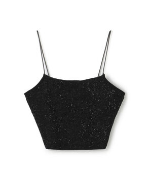 ストレッチスパンコール ショートキャミソール