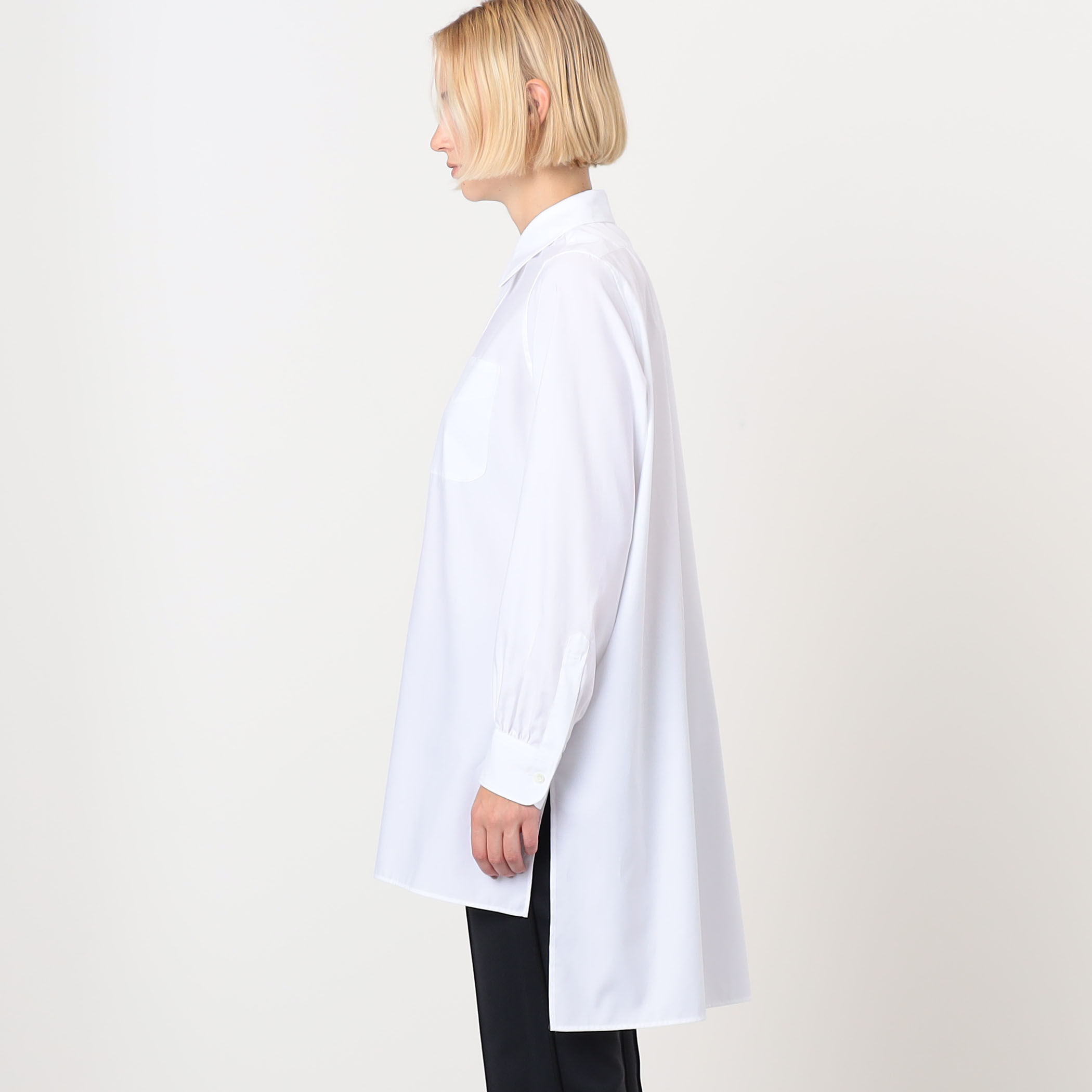 HYKE BROAD LONG SHIRT ロングシャツ｜トゥモローランド 公式サイト