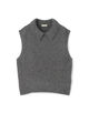 【WEB先行予約】フォックスカシミヤ スリーブレスプルオーバー