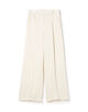 サテンジョーゼット タックワイドパンツ