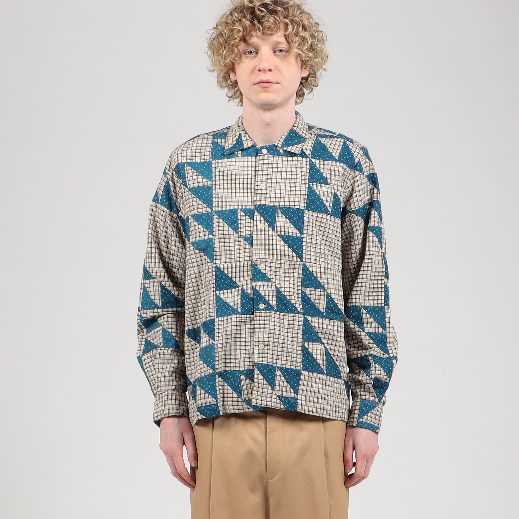 bode(ボーディ) コットンシャツ イエロー サイズ M/L｜【公式】カインドオルオンライン ブランド古着・中古通販【kindal】