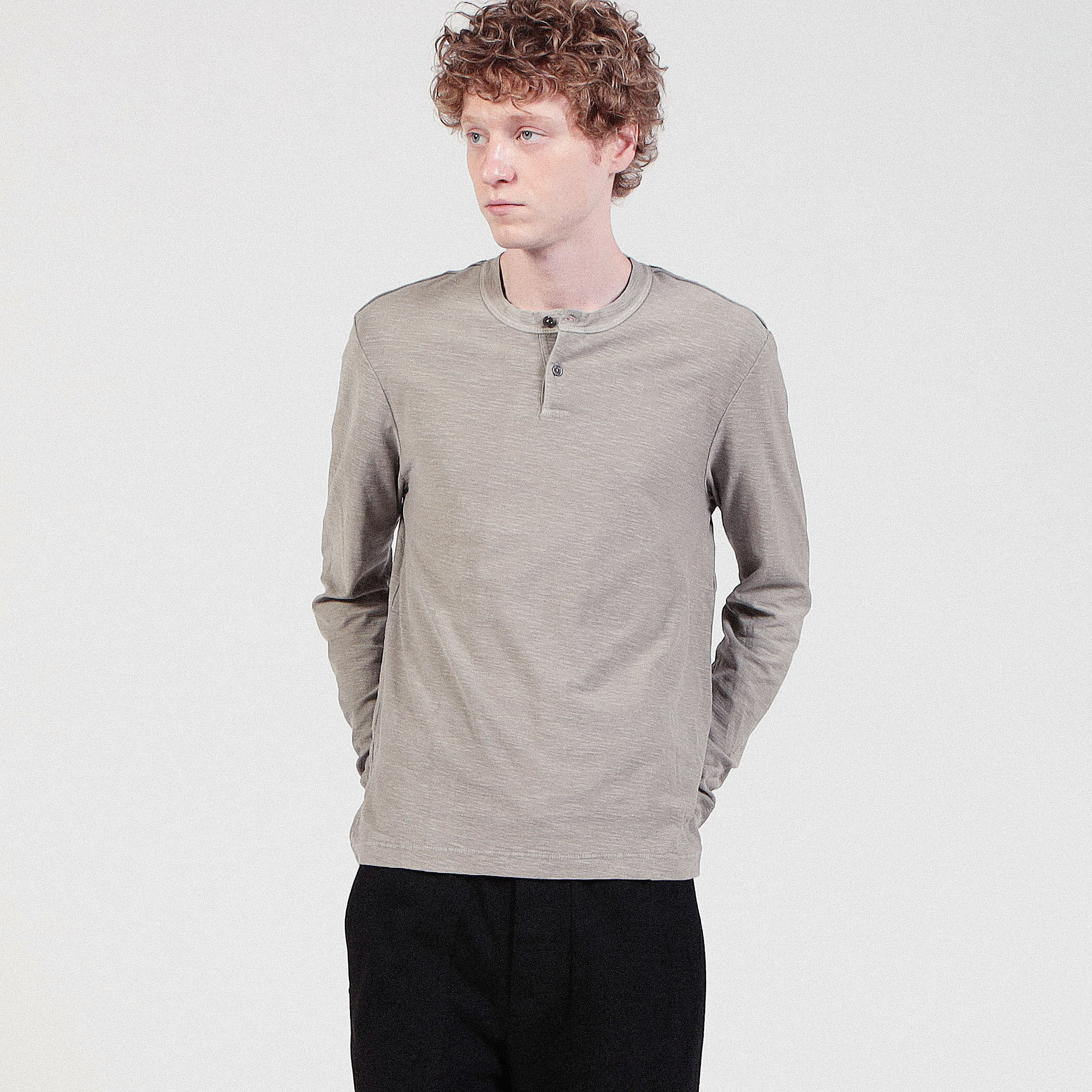 スラブジャージー ヘンリーネックプルオーバー MRJY3545