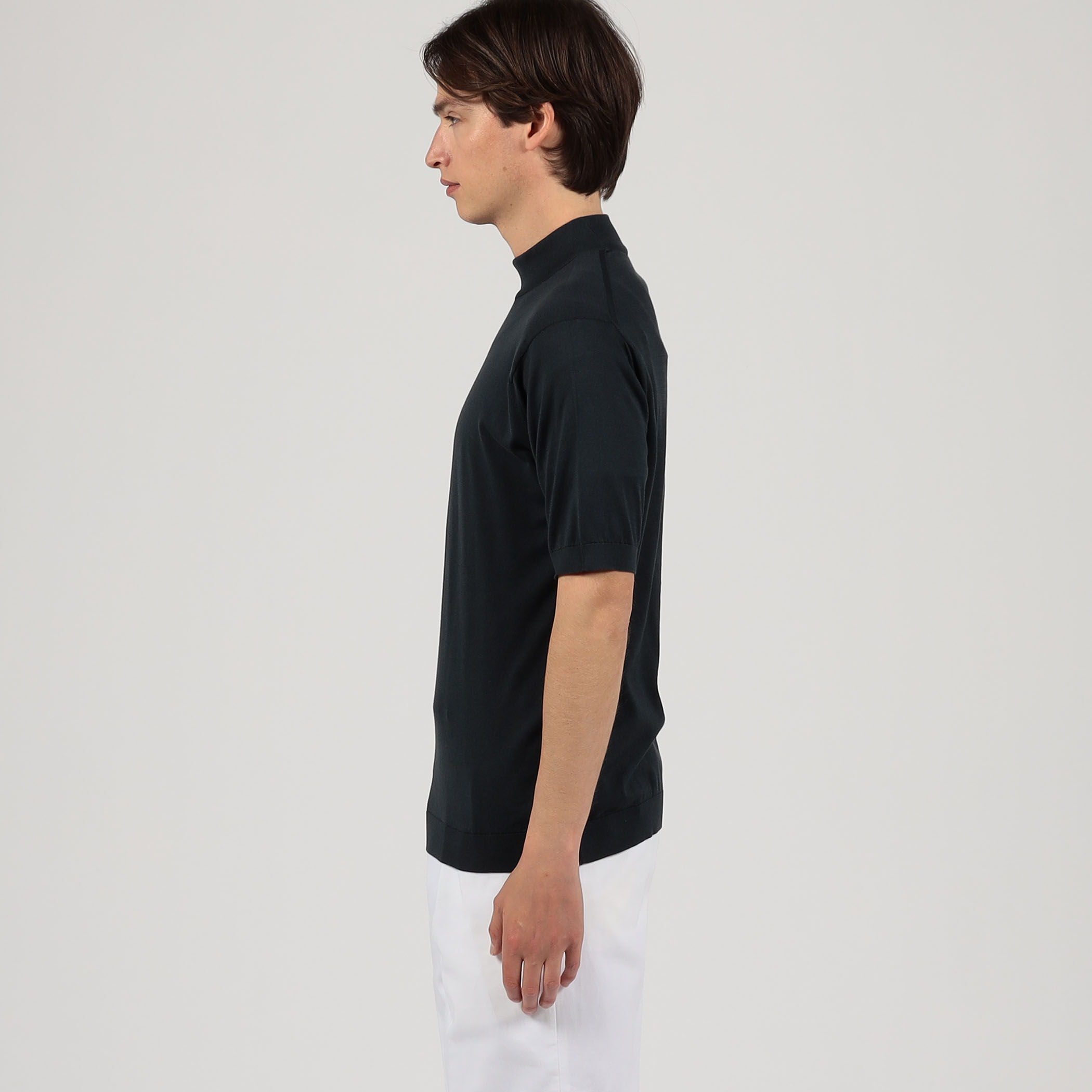 JOHN SMEDLEY ARBER コットン モックネックニット｜トゥモローランド